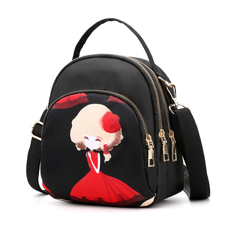 Women's Bag New Casual Korean Multi-Purpose Shoulder Bag Mini Double Backpack