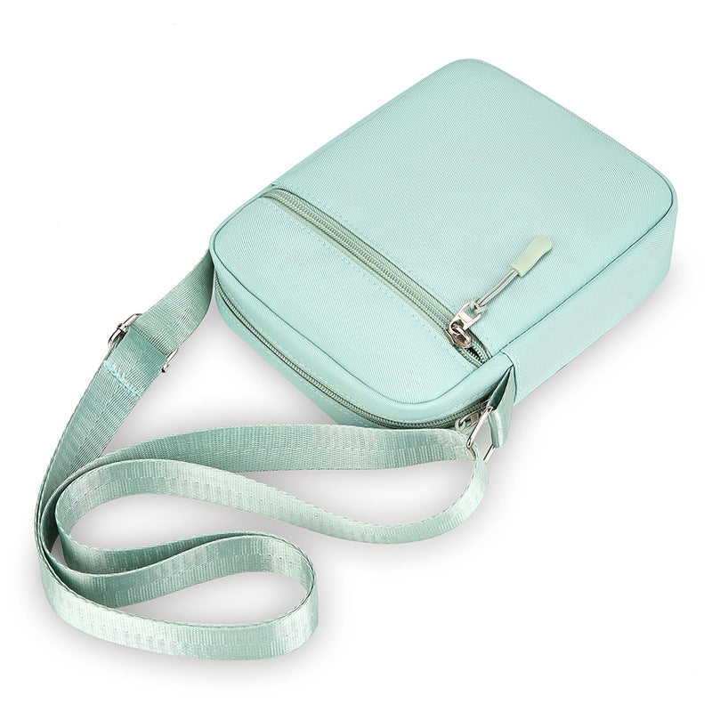 Minimalist Waterproof Crossbody Bag with Multiple Pockets for Women, Fashionable Oxford Fabric Mini Shoulder Bag