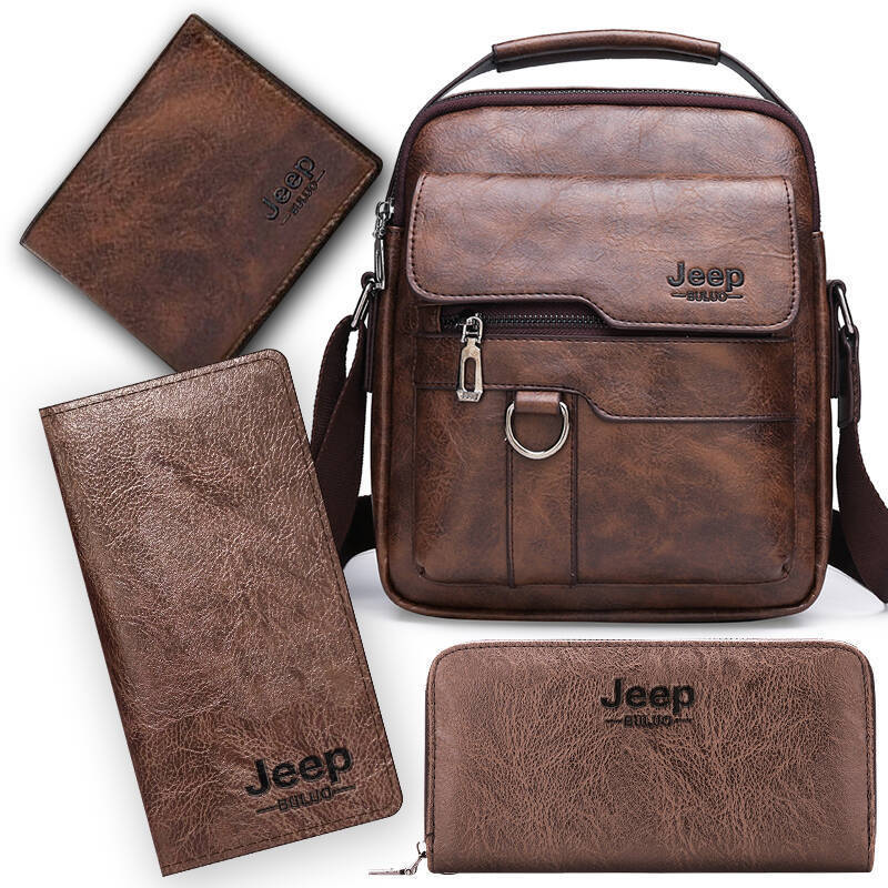 Retro Men's Shoulder Bag with Large Capacity, PU Leather Crossbody Bag for Business and Casual Use, Featuring Zipper Pockets and Stylish Stitching Design