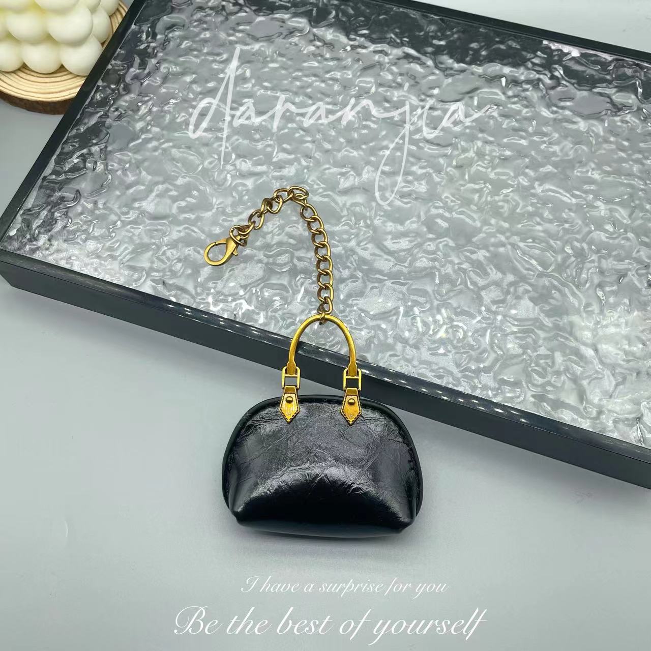 New Mini Small Bag Exquisite Handbag Pendant High-Grade Chain Little Shell Bag Keychain Exquisite Small Bag Ornaments