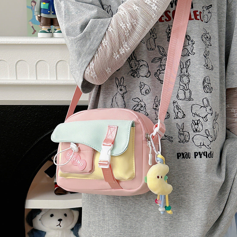 Women's Cross-Body Bag Small Square Bag Soft Nylon