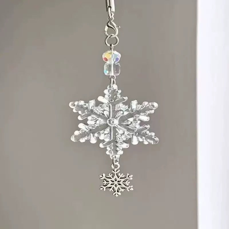 Jasmine maple leaf ginkgo wind chimes pendant phone case charm bag camera keychain lanyard