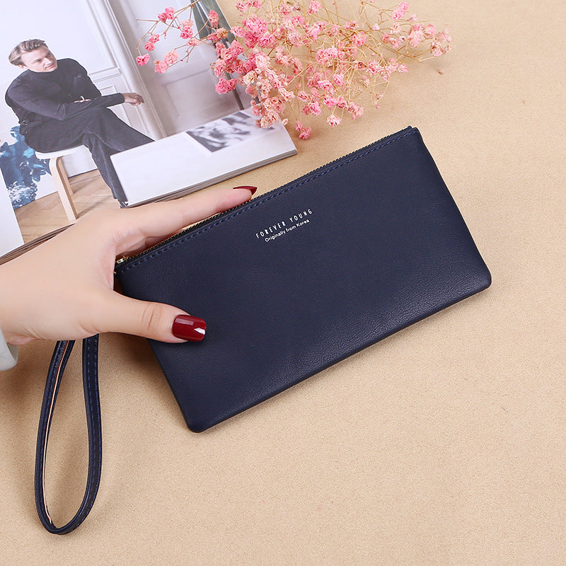 Korean Style Zipper Handbag Coin Purse Wallet New Women's Long Wallet Large Capacity Fashion All-Matching