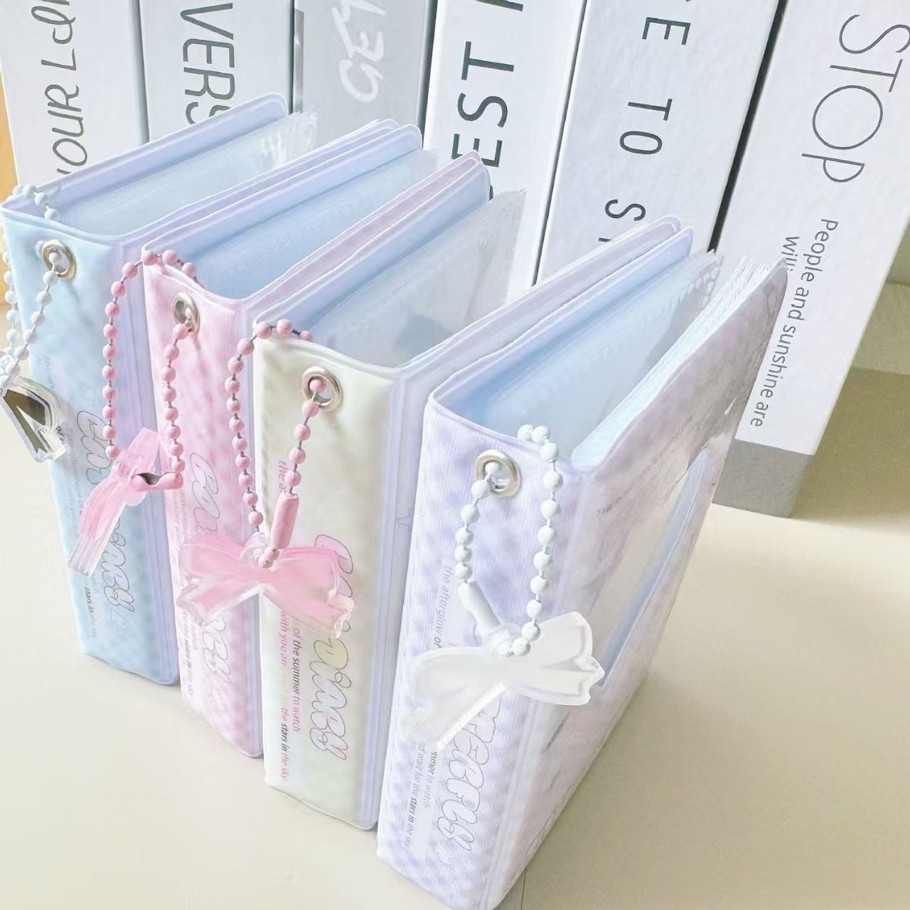 New Bow Card Binder One Palace Grid 3-Inch Polaroid Star-Chasing Storage Mini Truck My Little Pony Business Card Storage Book