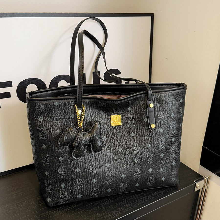 Single Shoulder Bag Printed Large Capacity Tote Bag Female New Fashion Casual All-Match Underarm Bag
