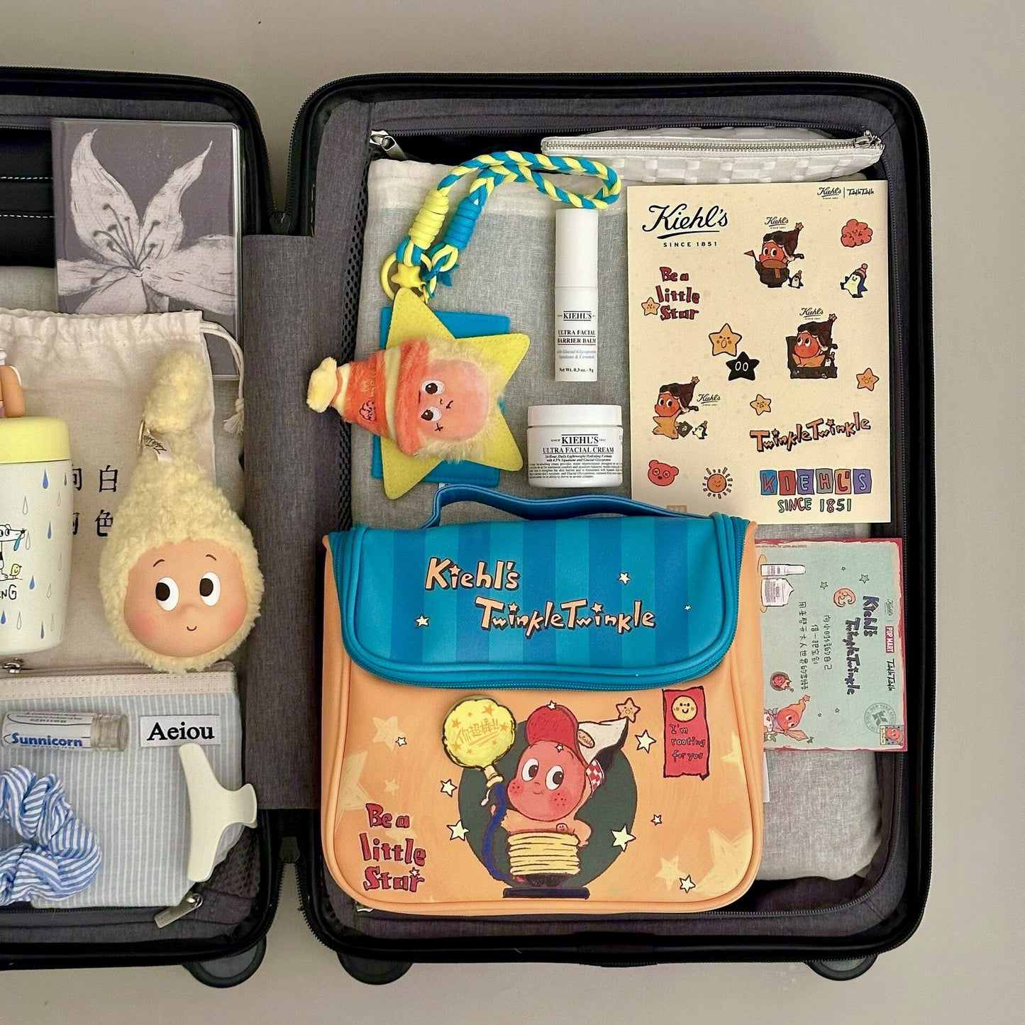 XINGX People Special Edition Leather Portable Storage Bag Cute Toiletry Bag Large-Capacity Cosmetics Storage Travel Bag
