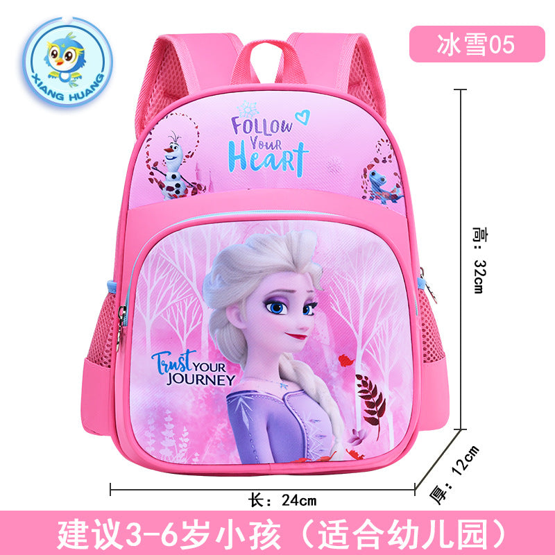 Cute Cartoon Stitch Kids Backpack for Kindergarten and School, Breathable and Waterproof Design with Thick Shoulder Straps