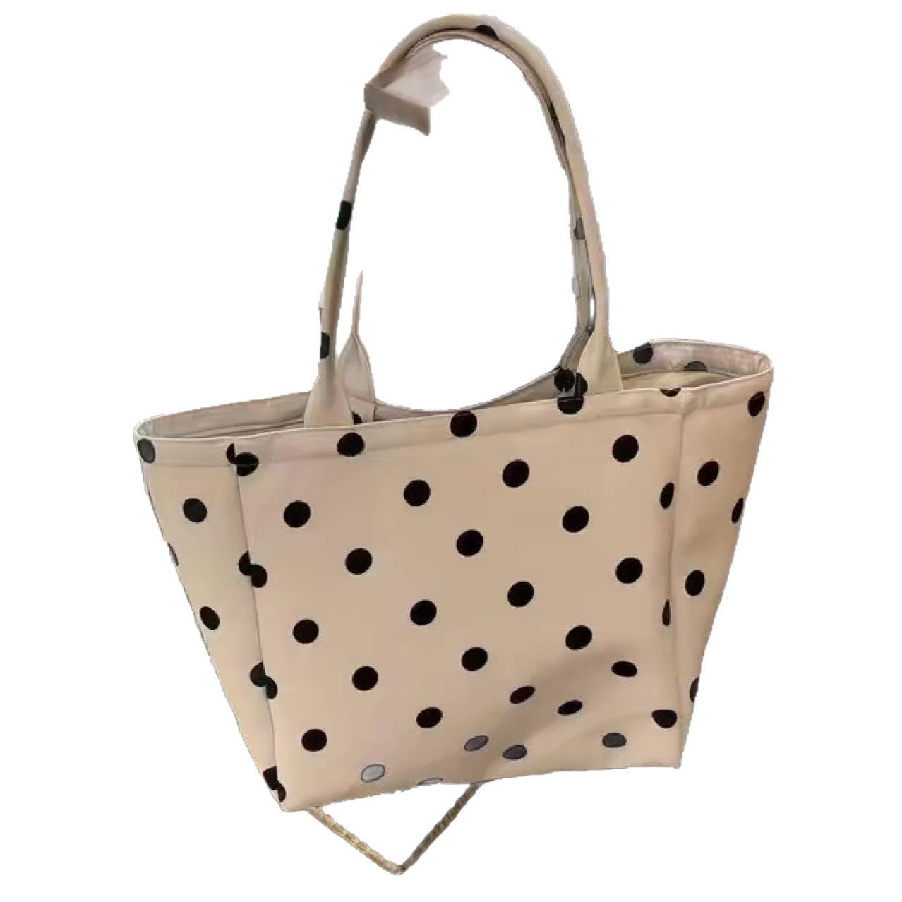 New Korean Style Idle Style Polka Dot Canvas Large Capacity Totes Daily Commuter Travel Storage Essential