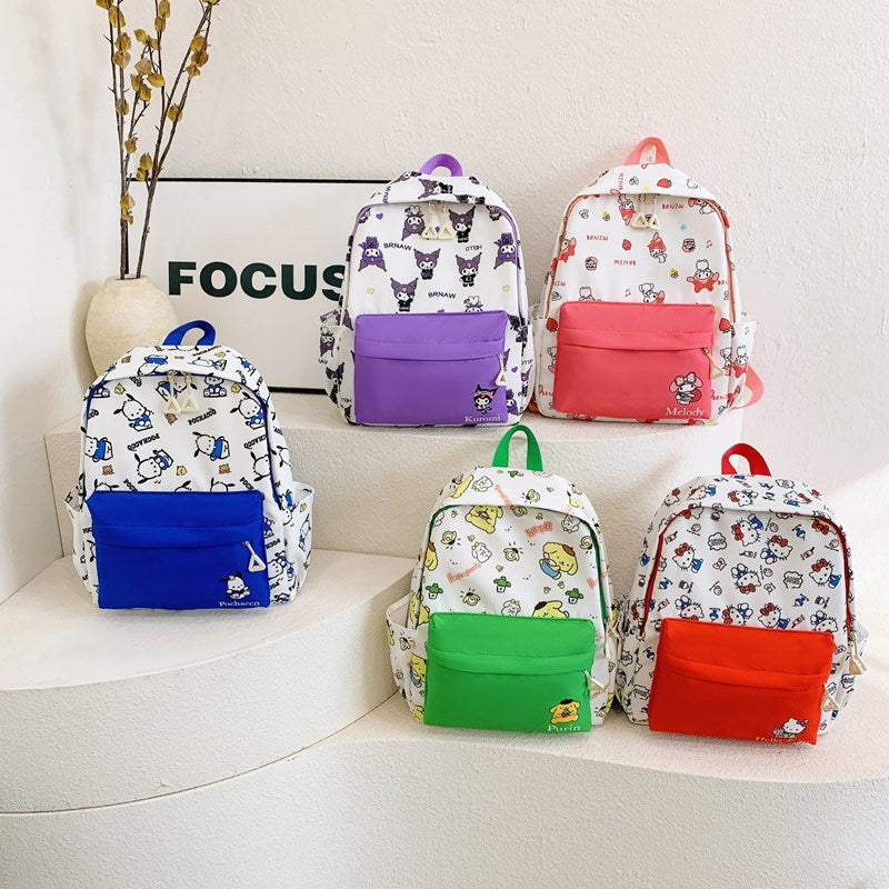 New Children's Schoolbag Kindergarten Cartoon Printed Clow M Backpack Cute Casual All-Match Backpack