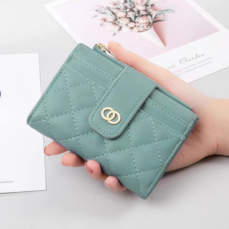 Classic Women's Real Soft Leather Wallet Fashion Solid Color Card Holder Multiple Card Slots Multifunctional Wallet Certificate Card Holder