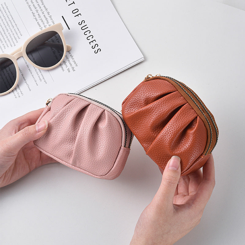 Elegant Pleated PU Clutch Bag for Women with Large Capacity, Perfect for Daily Use and Stylish Outfits