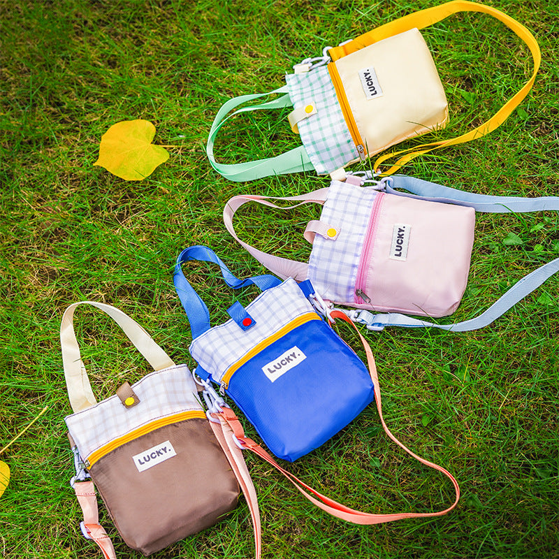 Dopamine Crossbody Water Cup Bag Outdoor Thermos Cup Cover Cross-Body Hand-Carrying Water Cup Buggy Bag