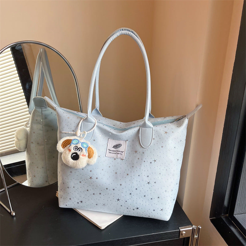 Korean Style Large Capacity Totes New Commuter Shoulder Underarm Chain Handbag