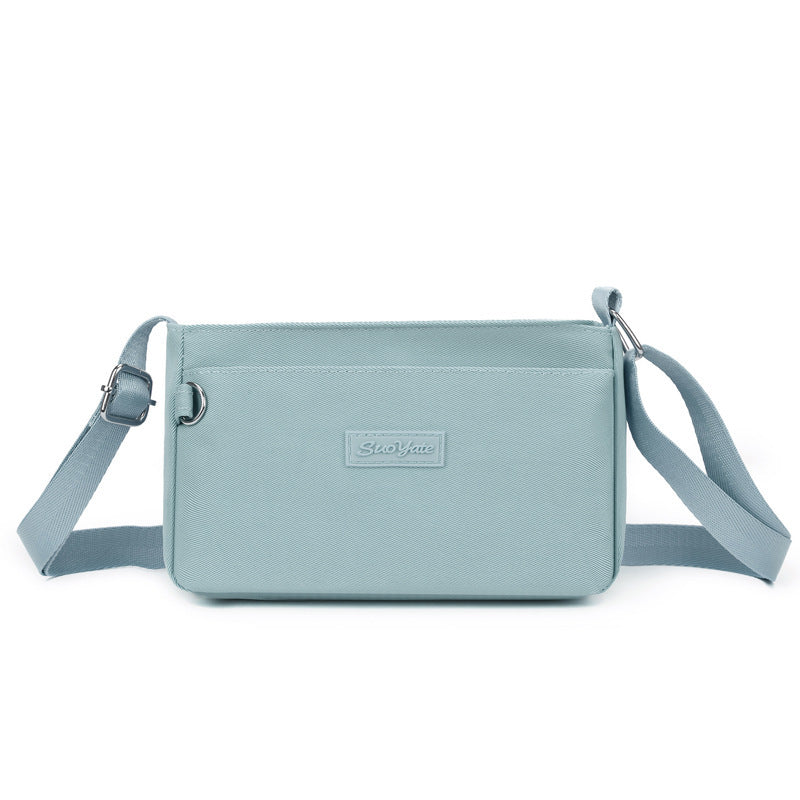New Nylon Crossbody Bag for Women, Fashionable Horizontal Shoulder Bag with Zipper Closure and Multiple Inner Pockets