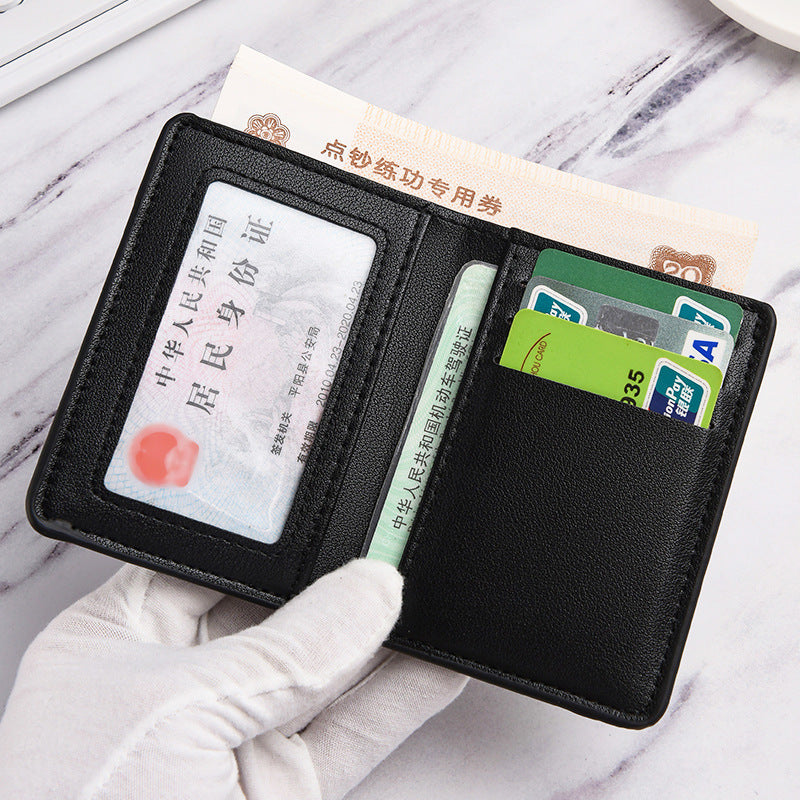 Wallet Men's Vertical Coin Purse Trendy Large Capacity Card Holder Ultra-Thin Document Package Student Carry-on Credit Card