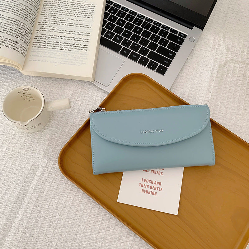 Elegant Long Wallet for Women with High Capacity, PU Leather Design, Anti-Theft & Lightweight, Perfect for Daily Use