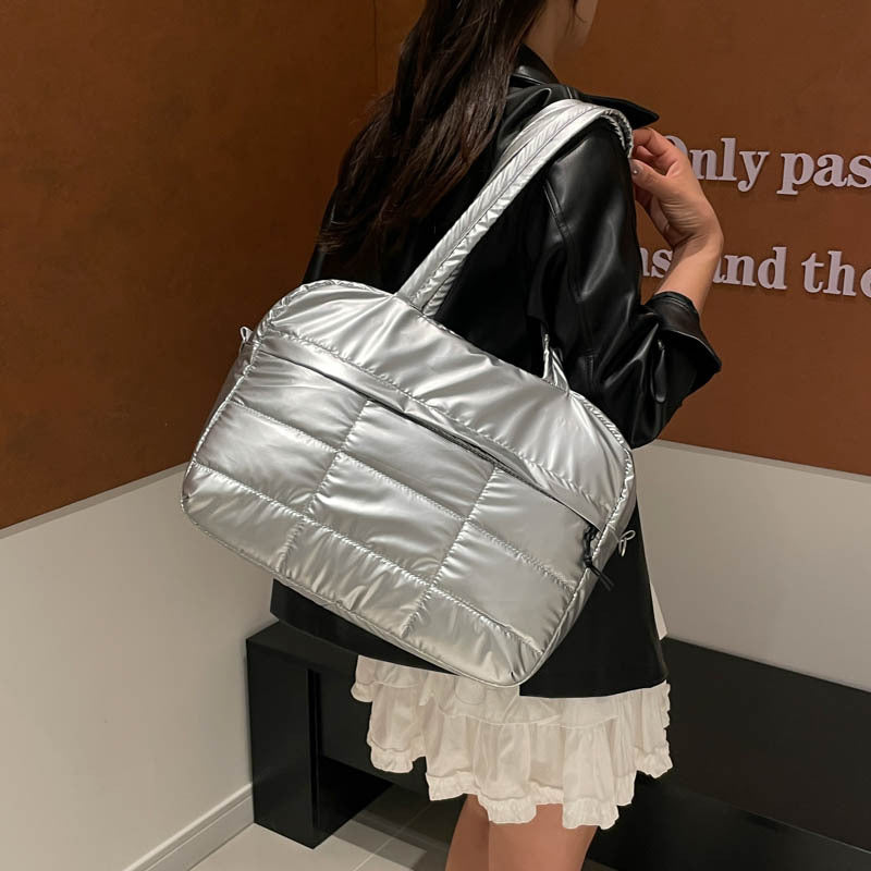 New Face Drum Bag Women's Fashion Trendy Simple and Elegant One Shoulder Crossbody Large Capacity Leisure Bag Trendy