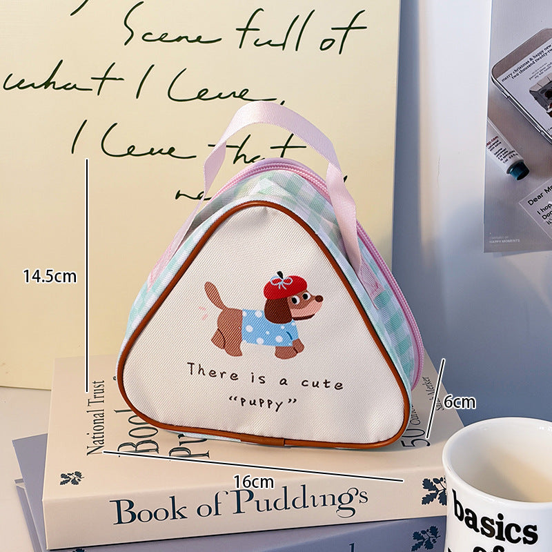 Cartoon Breakfast Portable Lunch Bag Men and Women Work Commuter Portable Lunch Insulation Lunch Bag Thickened