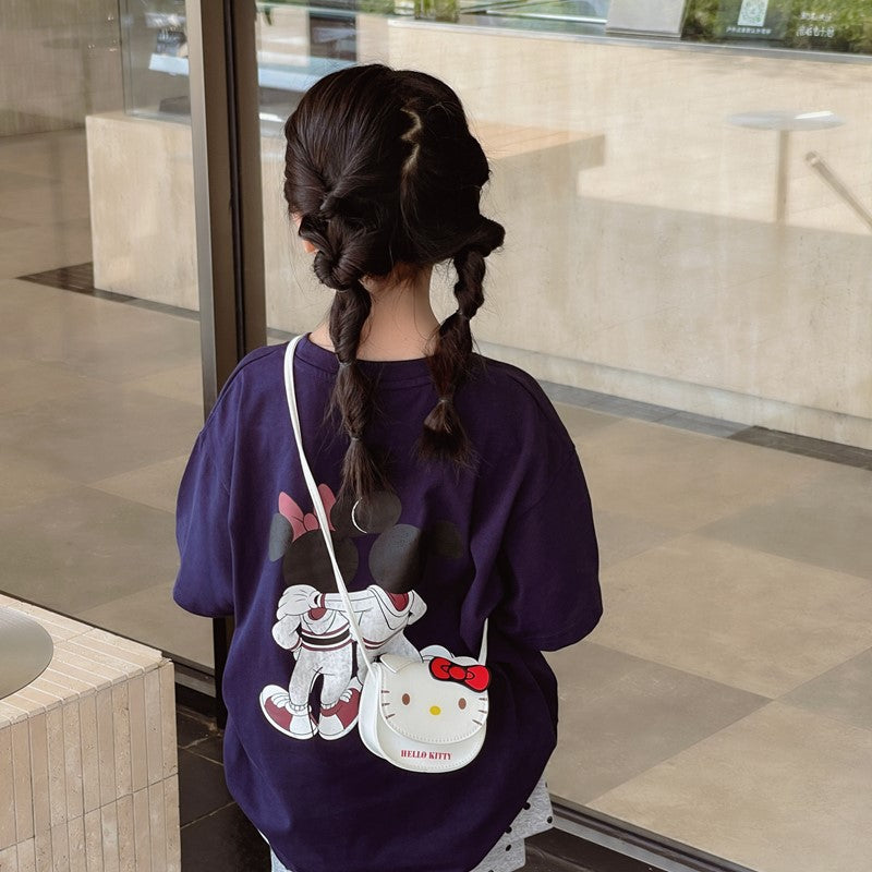 Japanese Style Cartoon Cute Mini Bag Children's Crossbody Lipstick Coin Purse Cat