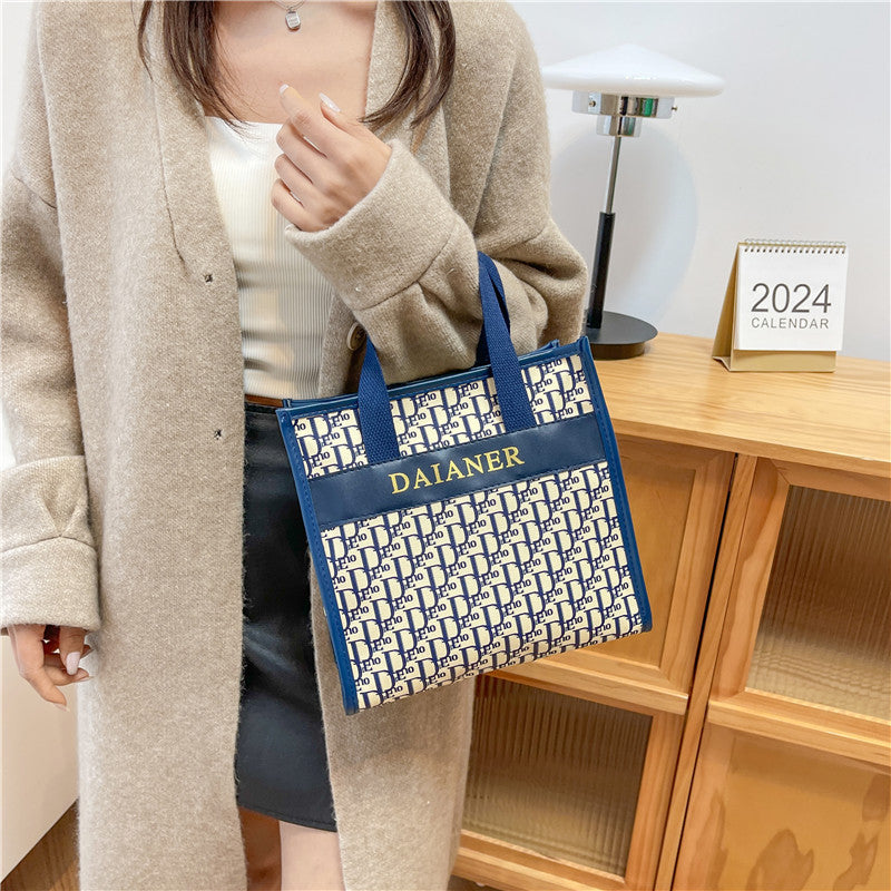Cosmetic Bag Fashion National Style Oil Painting Portable Waterproof Wash Large Capacity Printing Cosmetic Bag