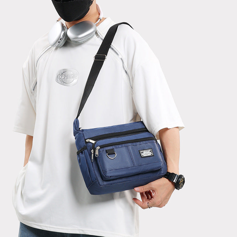 Messenger Bag Men's Casual Waterproof and Hard-Wearing Business Portable Backpack
