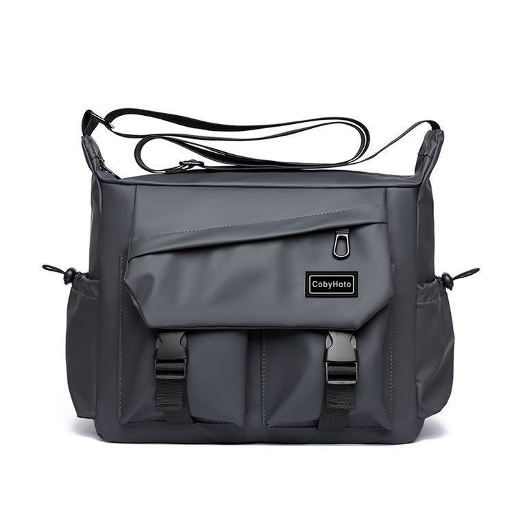 Crossbody Bag Men's Japanese Style Trendy Casual All-Matching Commuter Shoulder Bag Large Capacity Sports Outdoor Bag