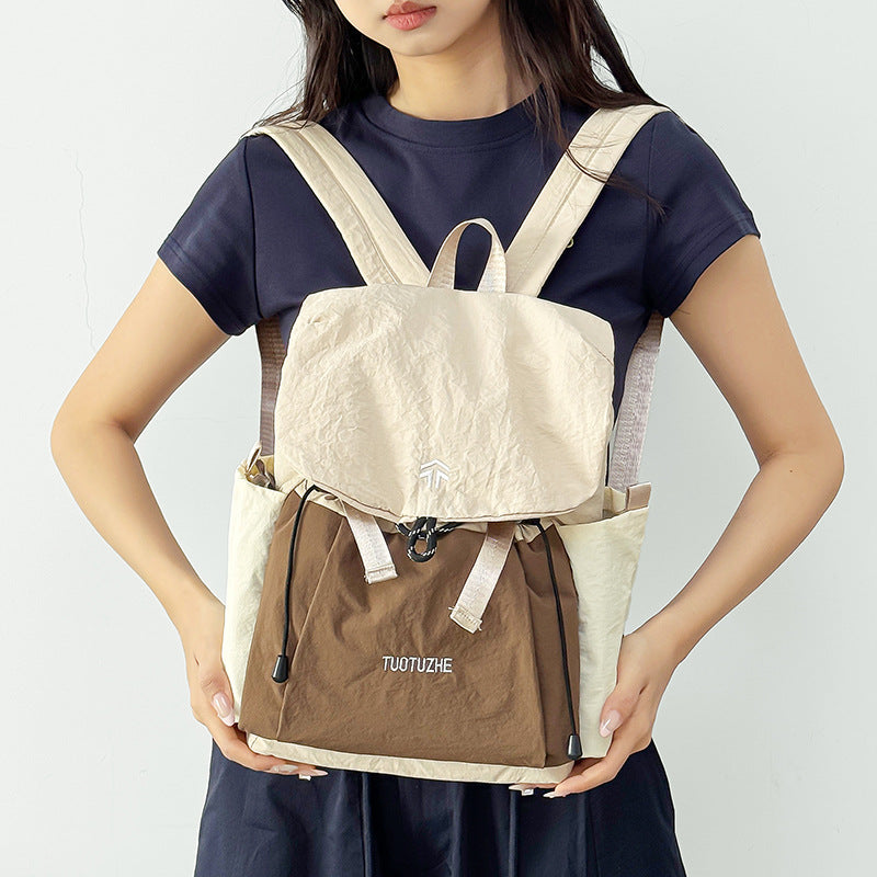 Backpack Men's and Women's Japanese Travel Super Lightweight Backpack Korean Outdoor Camping Backpack