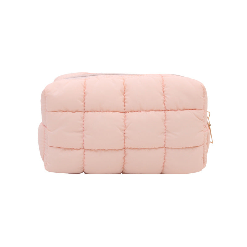 Fashion Simple Cosmetic Bag Women's New Korean Style Casual Western Style Versatile Pleated Clutch