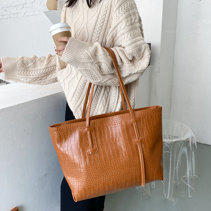 Tote Bag Women's Simple Large Capacity New Trendy Fashion All-Match Shoulder Bag