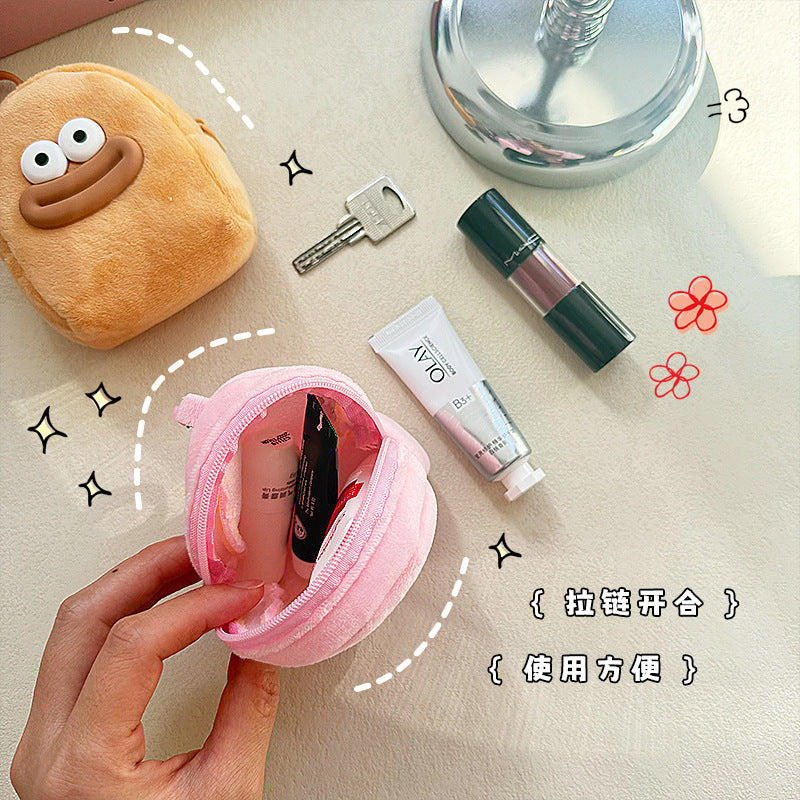 Cute Cartoon Big Mouth Coin Purse Ugly and Cute Sausage Mouth Storage Bag Mini Portable Earphone Bag