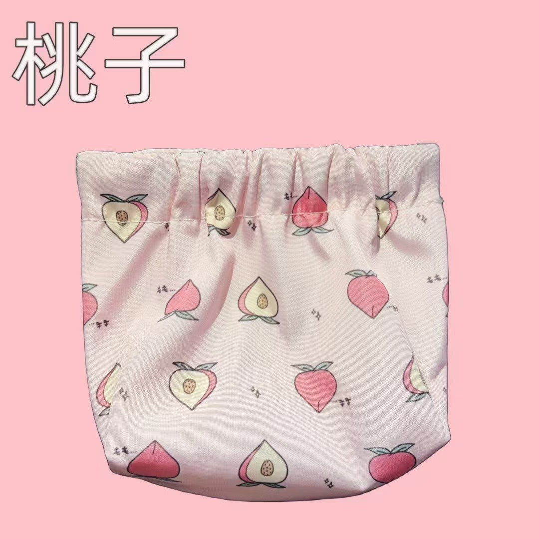 Elastic Printed Portable Storage Bag with Automatic Closure, Waterproof and Durable for Makeup and Daily Essentials