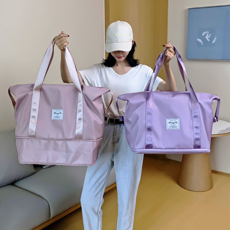 Travel Bag Women's Short-Distance Luggage Bag Portable Large Capacity Buggy Bag Foldable and Portable Travel Bags Storage Bag