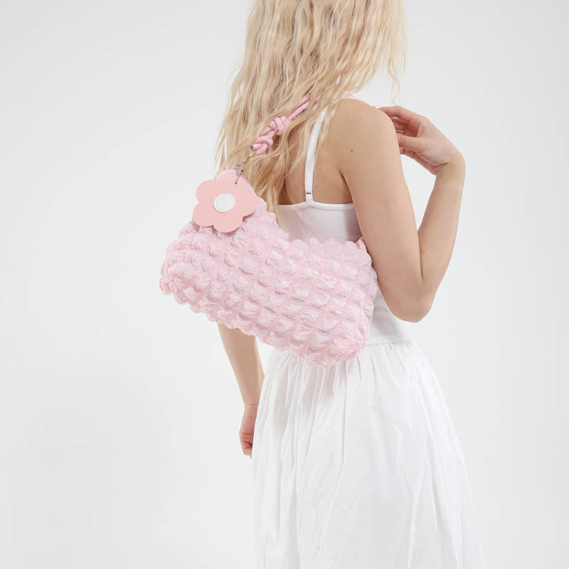 Underarm Bag Female Summer New Fashion Bubble One-Shoulder Versatile Lady Style Dumpling Bag