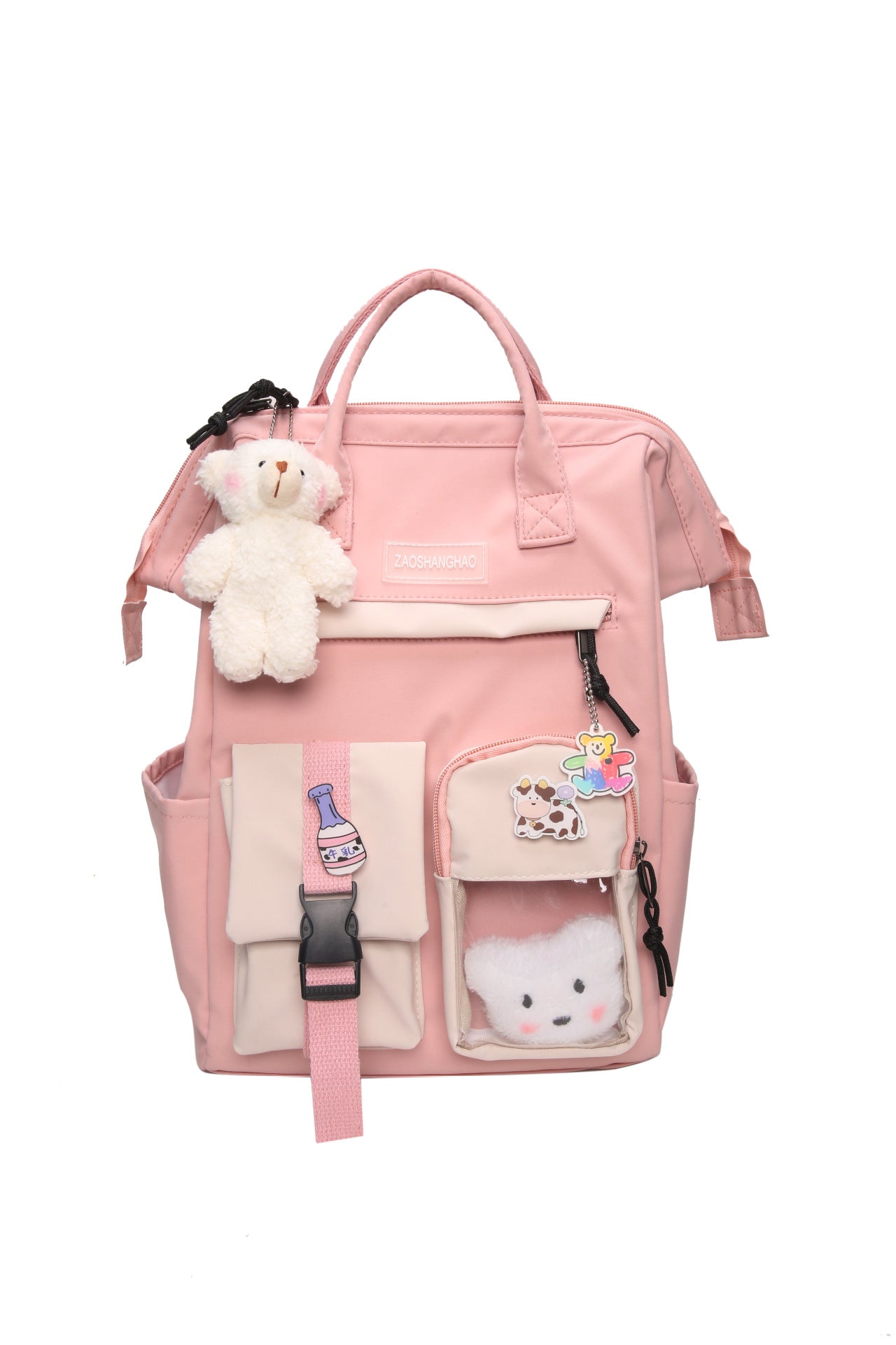 Cute Korean Style Large Capacity Backpack Schoolgirl's Schoolbag University Style Fresh Sweet Everyday Joker