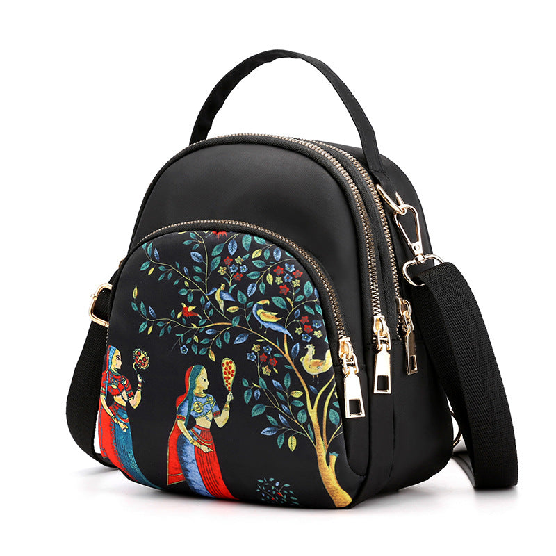 Women's Bag New Casual Korean Multi-Purpose Shoulder Bag Mini Double Backpack
