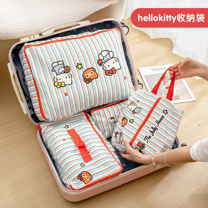 Foldable Storage Bag Luggage Cat Storage Bag Waterproof Portable Clothes Underwear Underwear Shoes Packing Bag