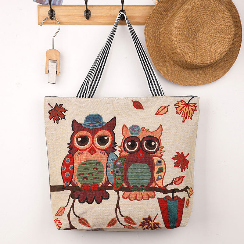 Outdoor Casual Shoulder Bag Women's Summer New Arrival Portable One-Shoulder Canvas