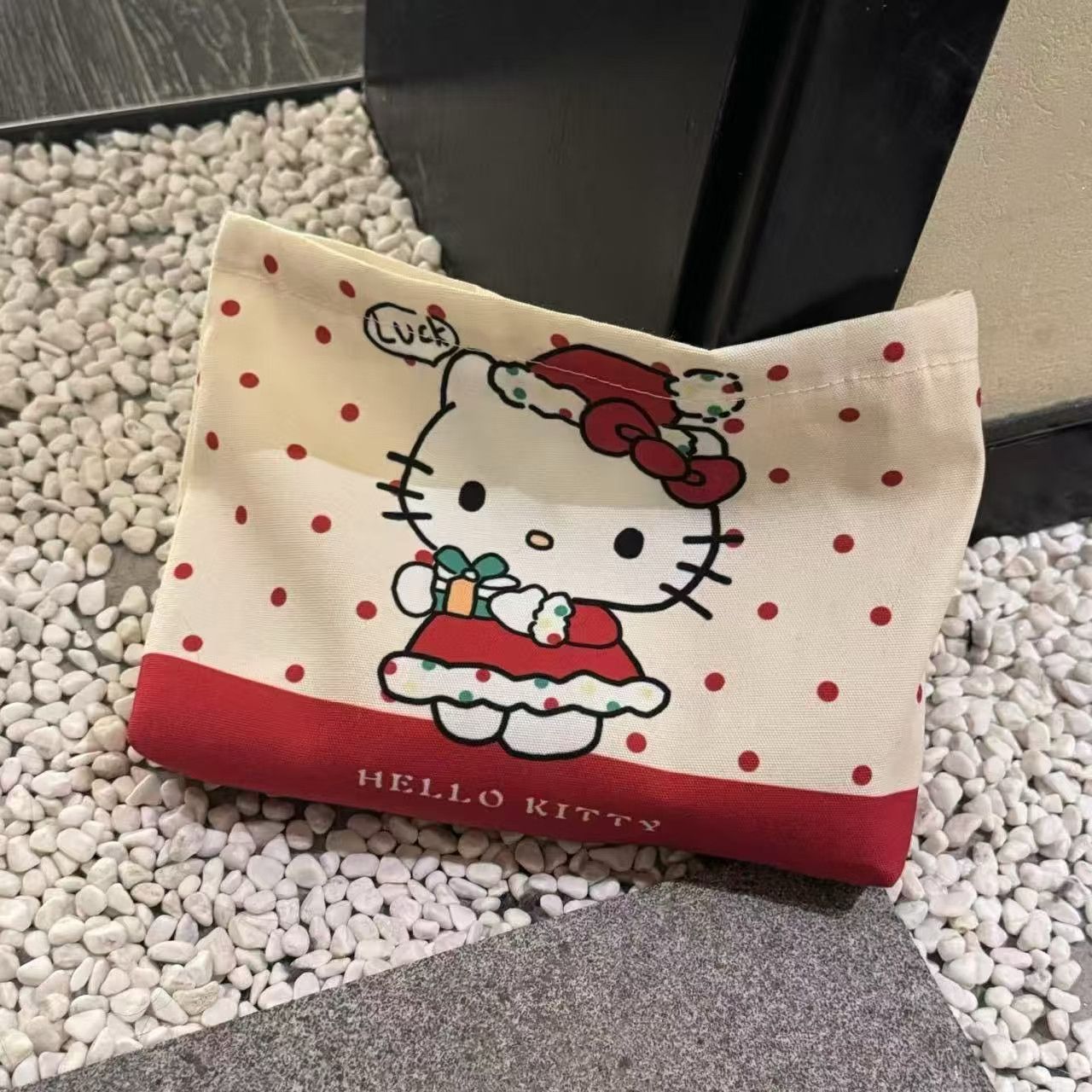 New Kitty Cosmetic Bag Wash Portable Liner Storage Coin Purse Cute Student Bag