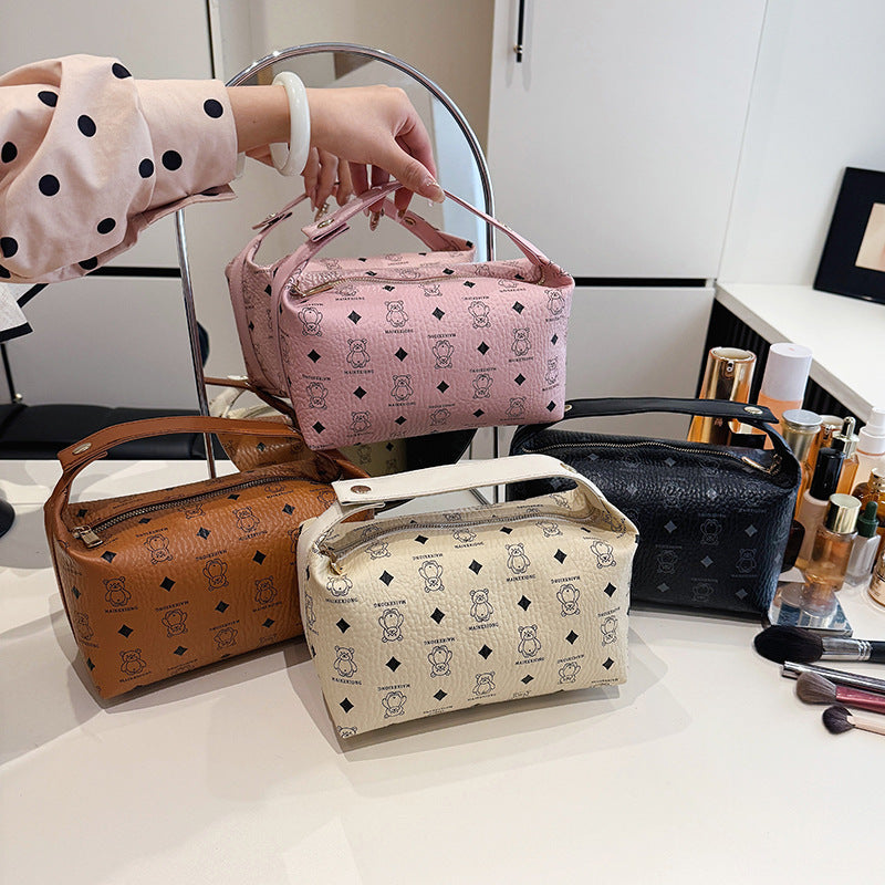 Cosmetic Bag Simple Large Capacity Portable Portable Business Trip Lazy Cosmetics Storage Bag Waterproof Wash Bag