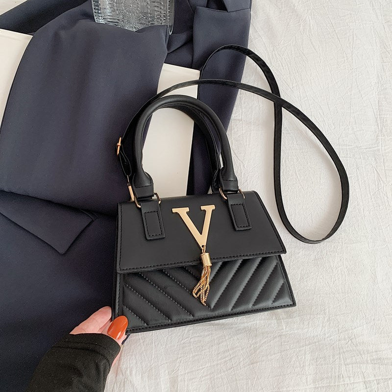 New Korean Style Casual Cool Portable Small Square Bag Fashion Simple Retro Fashion Trendy One-Shoulder Messenger Bag