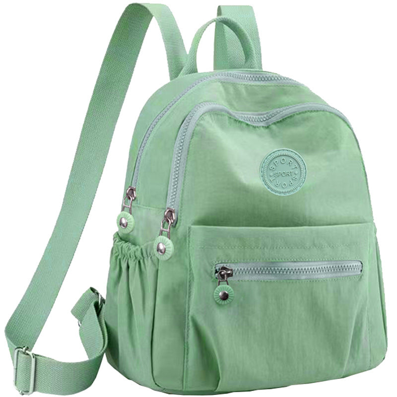 Fashionable Nylon Backpack for Women, Large Capacity with Multiple Pockets and Durable Design for Daily Use