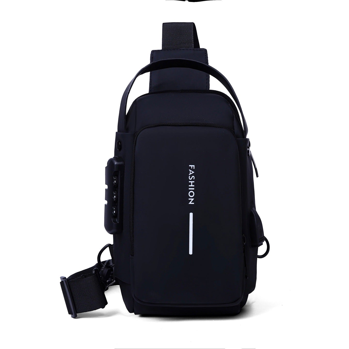 New Fashion Men's Crossbody Bag with Large Capacity, Stylish Chest Pack for Travel and Daily Use