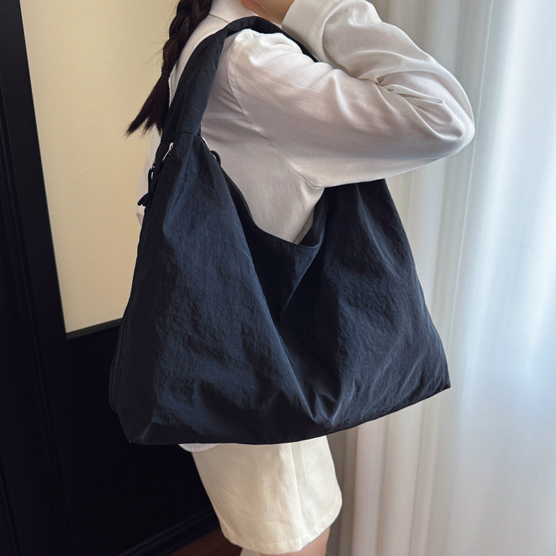 Loose Canvas Tote Bag Women's Large Capacity Casual Inner Bag Design Daily Commuter Shopping Shoulder Bag