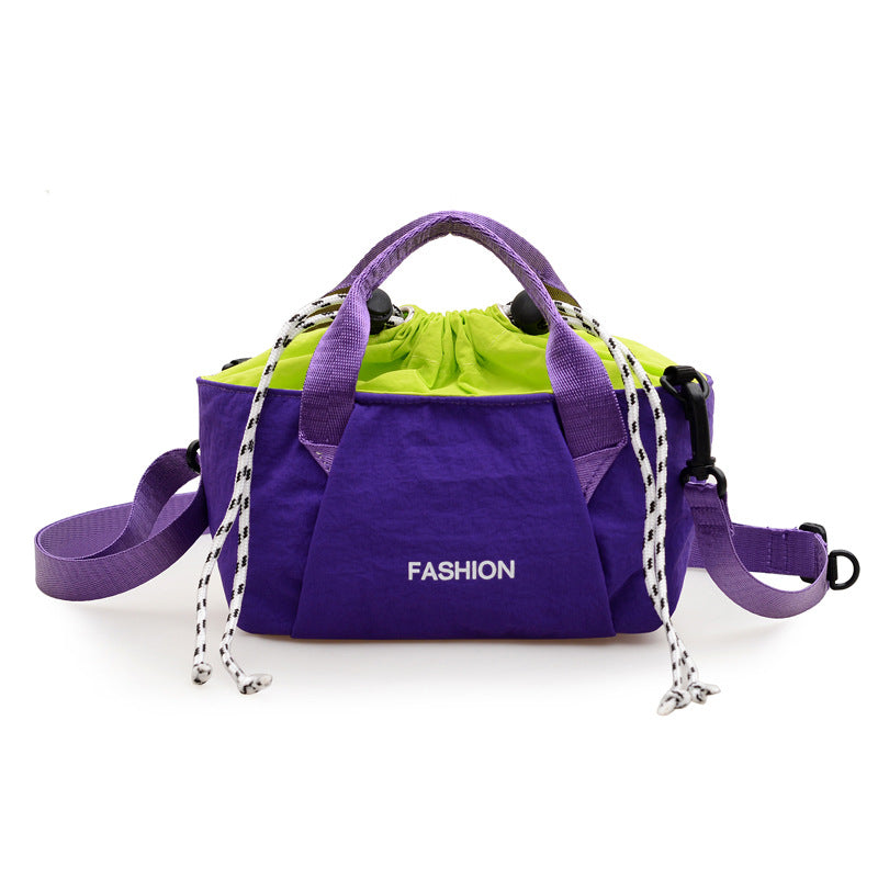 Sports Outdoor Mountaineering Bag Fashionable Lightweight Casual Nylon Drawstring Waterproof Crossbody Bag Commute Minimalist Women's Bag