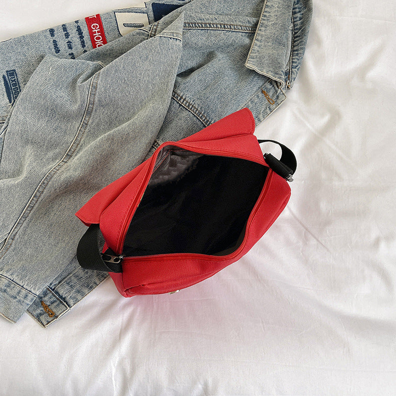 Minimalist Crossbody Bag for Men and Women, Waterproof Oxford Fabric, Lightweight & Durable, Perfect for Daily Use and Students
