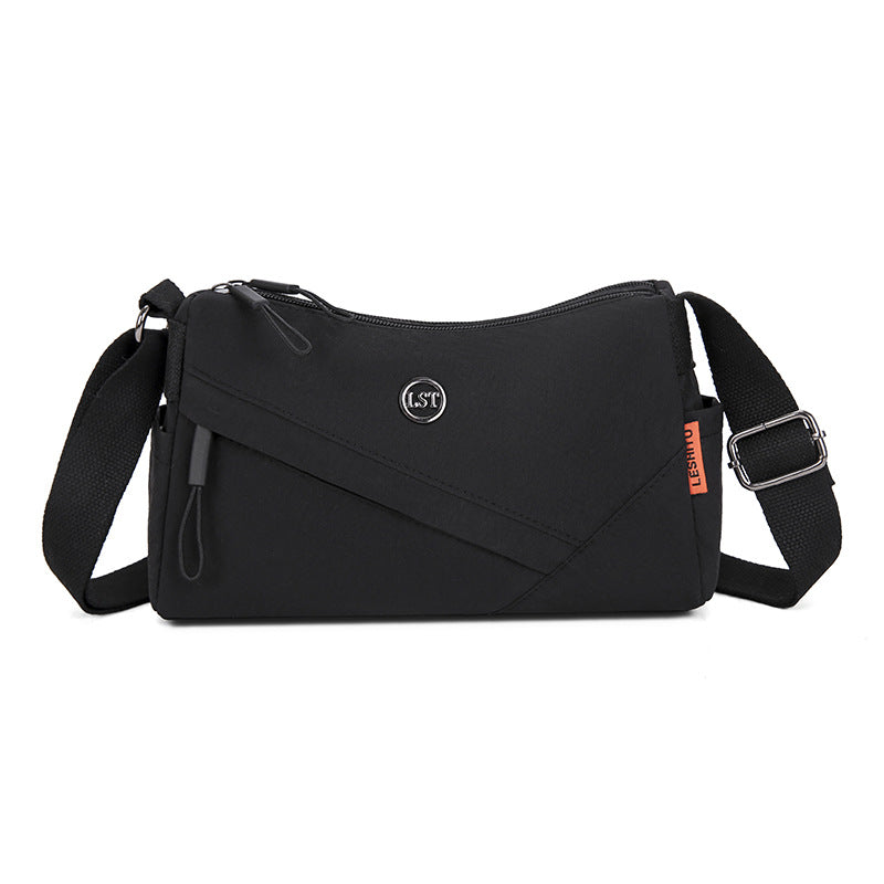 Stylish Oxford Fabric Crossbody Bag with Zipper Closure and Multiple Pockets for Daily Use