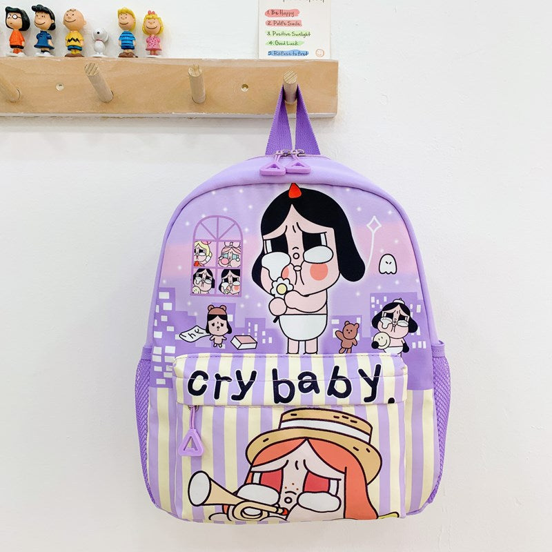 Cartoon Creative Crying Baby Children's Schoolbag Backpack Large Capacity Lightweight Primary School Student Kindergarten Backpack