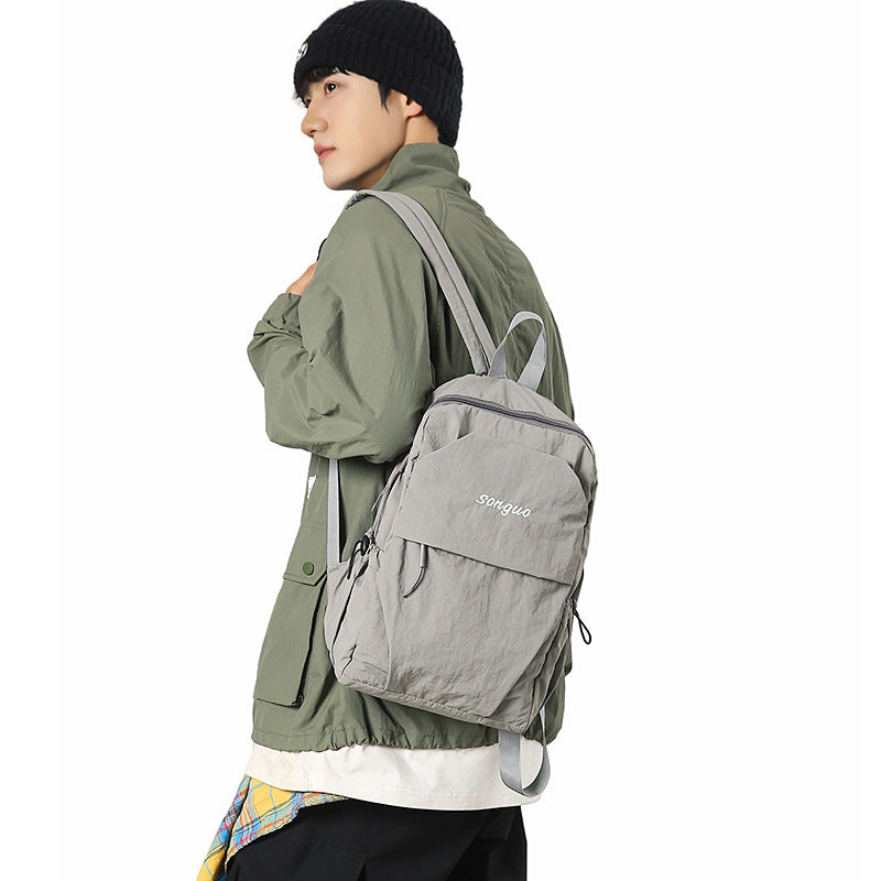 Japanese Style College Students Bag Trendy Cool Large Capacity Couple Backpack Korean Style Casual All-Matching Backpack