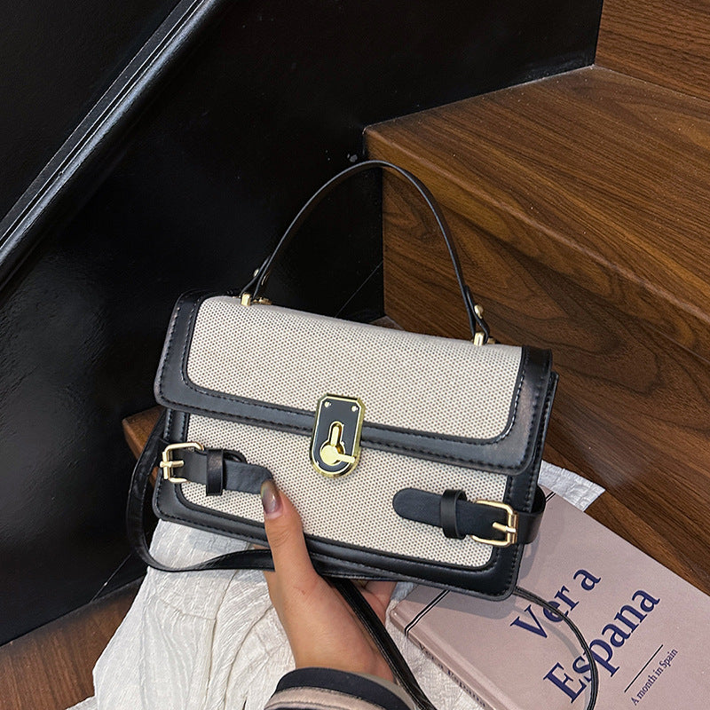 This Year's Popular New Trendy Contrast Color Western Style Ins Portable Shoulder Crossbody Ladies Square Pouch