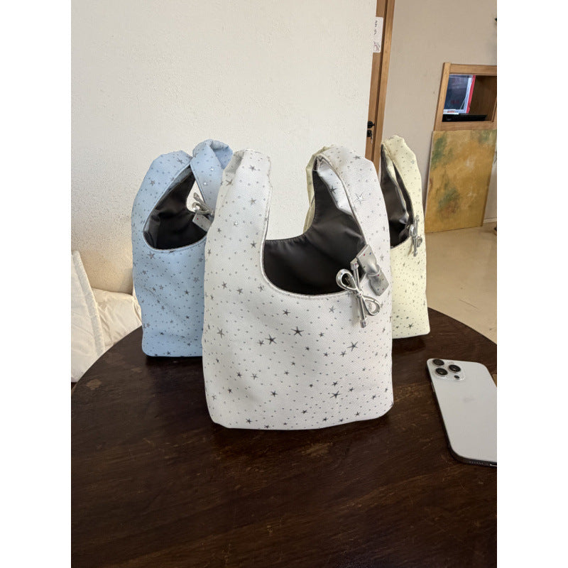 Handbag Women's XINGX Embellished Canvas New Korean Style Carrying Case Cute Commuter Bag